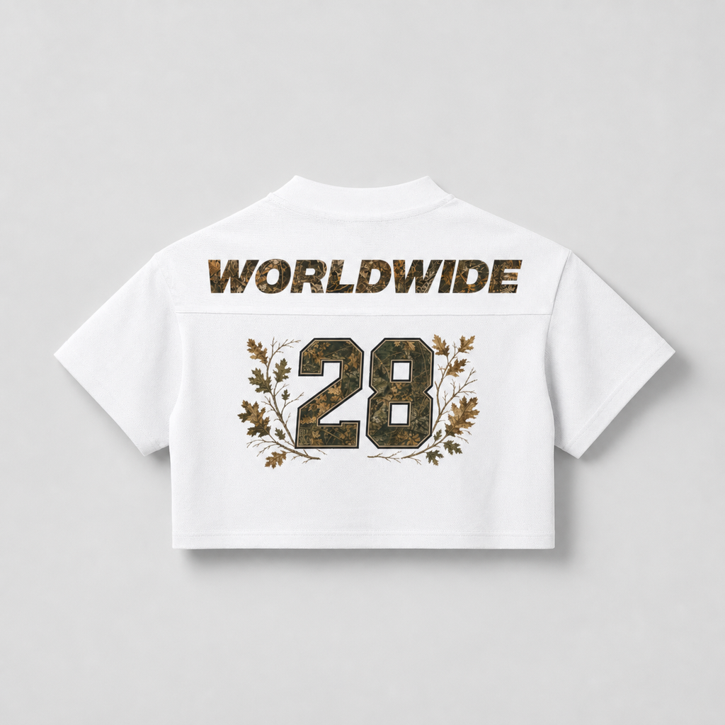 Cropped Camo White Jersey