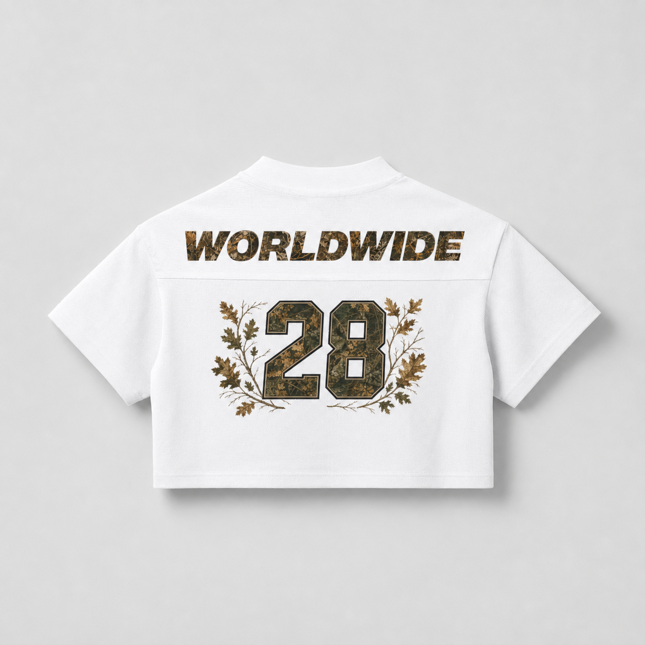 Cropped Camo White Jersey