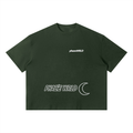 Phaze Wrld Moon Crest Boxy Tee – Dark Green