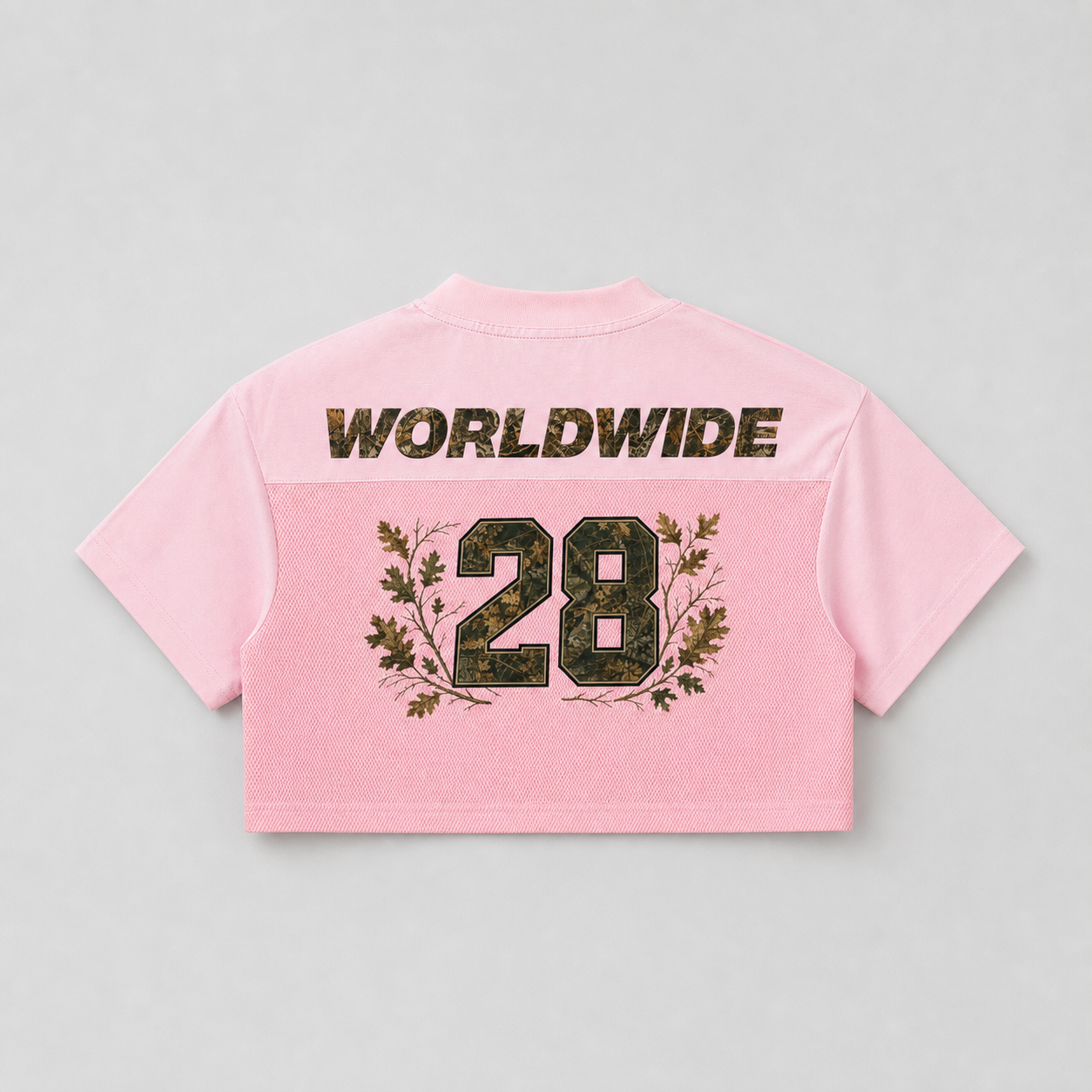 Cropped Camo Pink Jersey