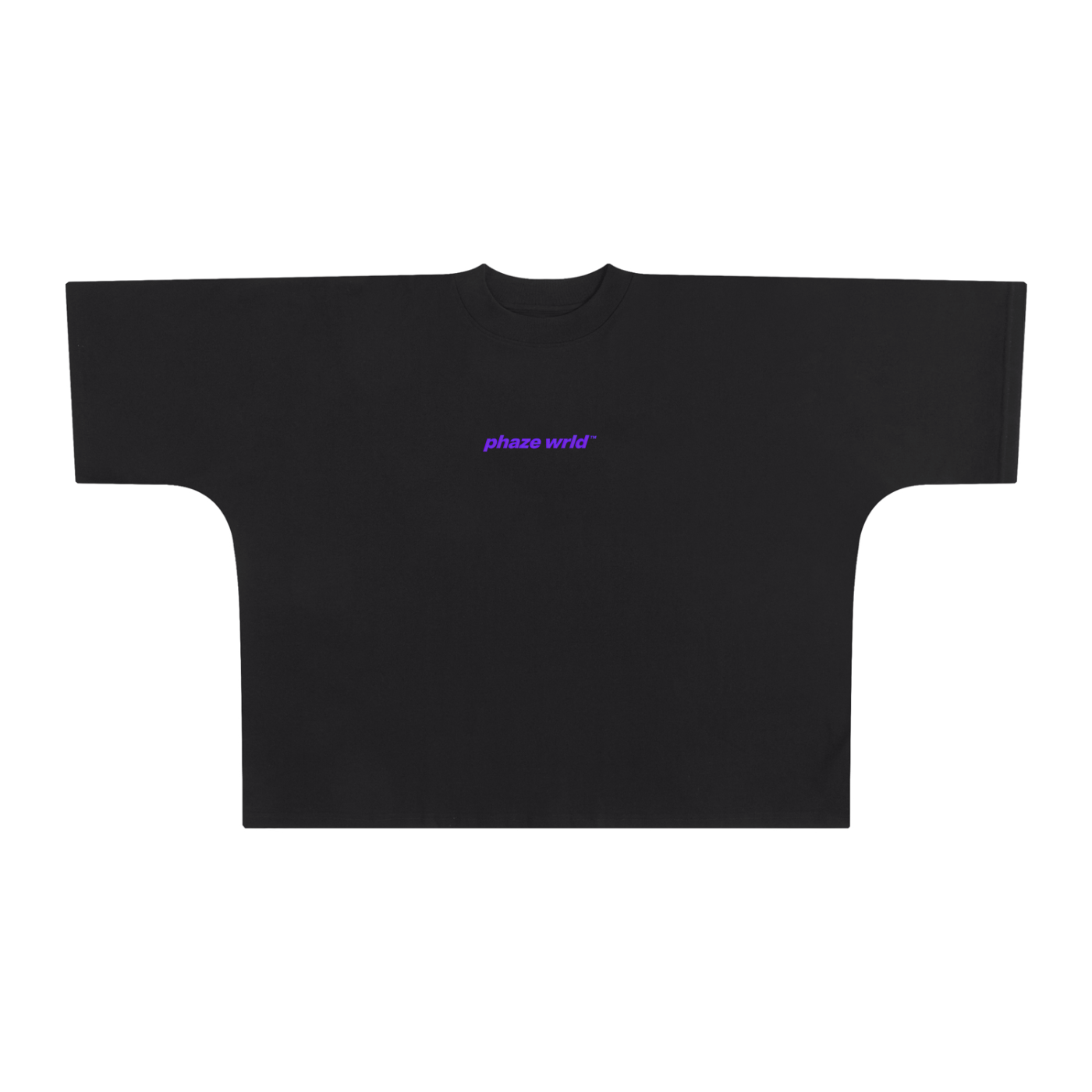 Phaze Wrld Purple Moon Oversized Boxy Tee
