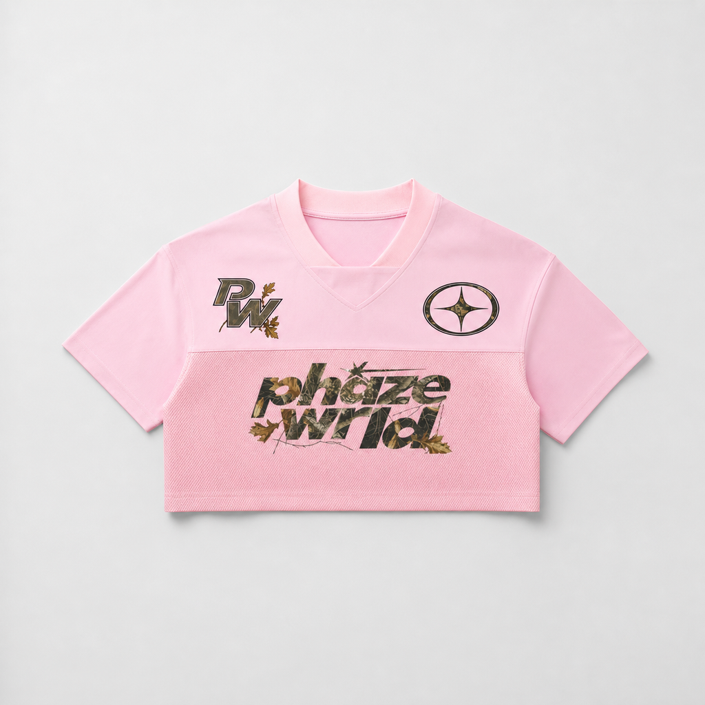 Cropped Camo Pink Jersey