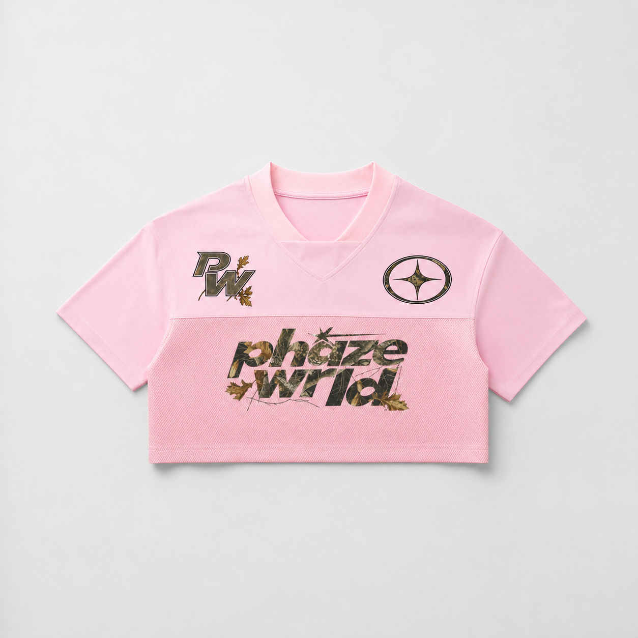 Cropped Camo Pink Jersey