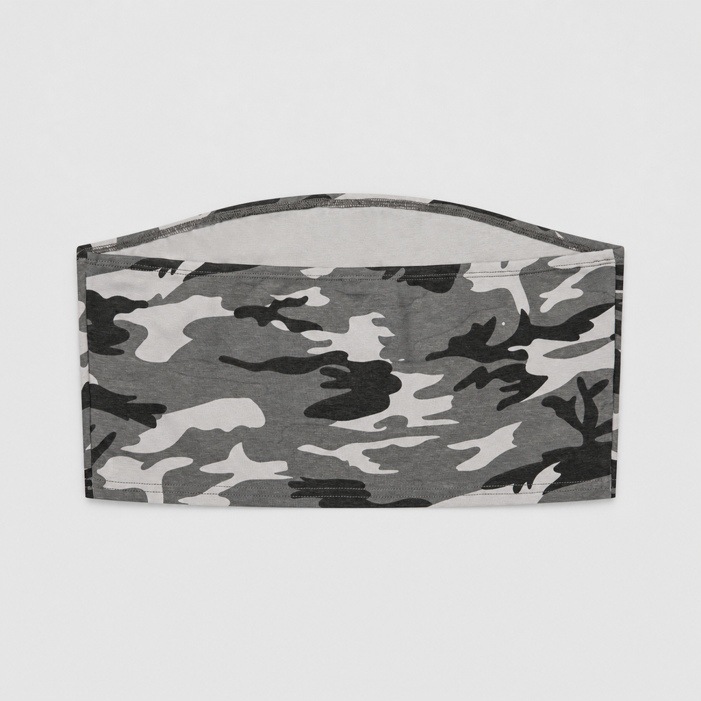 Camo Cropped Tube Top