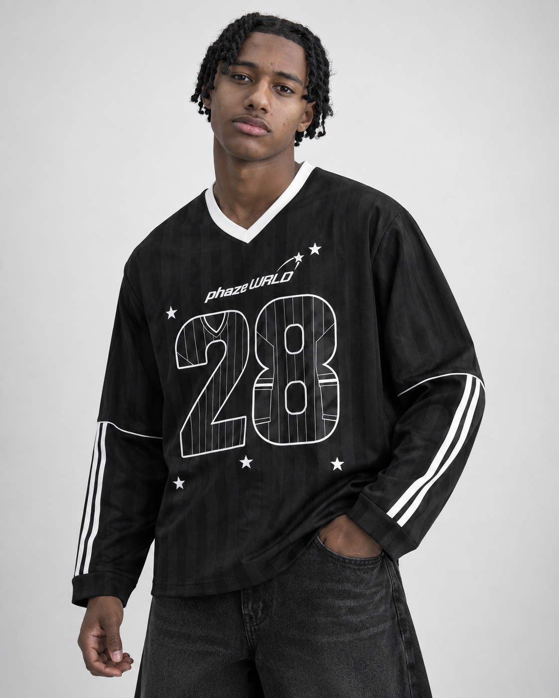 Unisex Striped Soccer Jersey