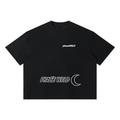 Phaze Wrld Moon Crest Boxy Tee – Black
