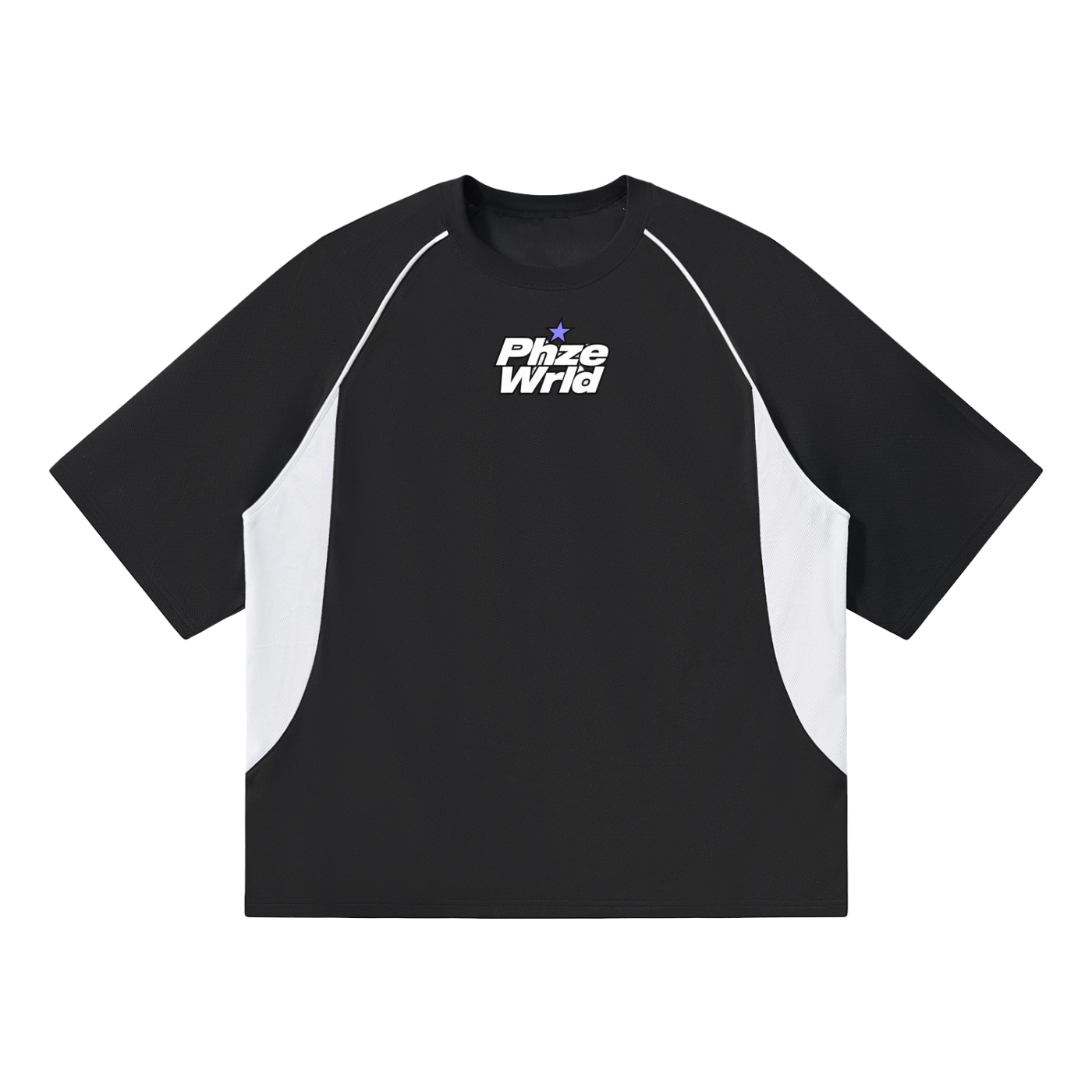 Phaze Wrld The Real Know Contrast Raglan T-Shirt