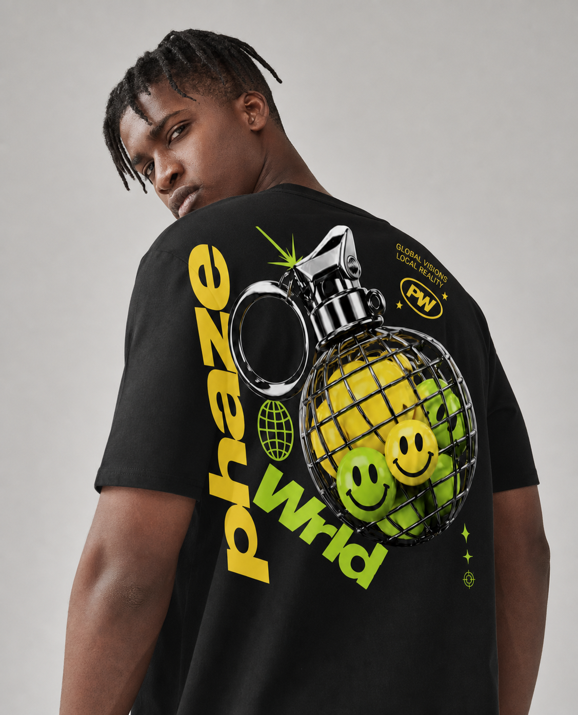Danger Vibe Smiley Graphic T-Shirt
