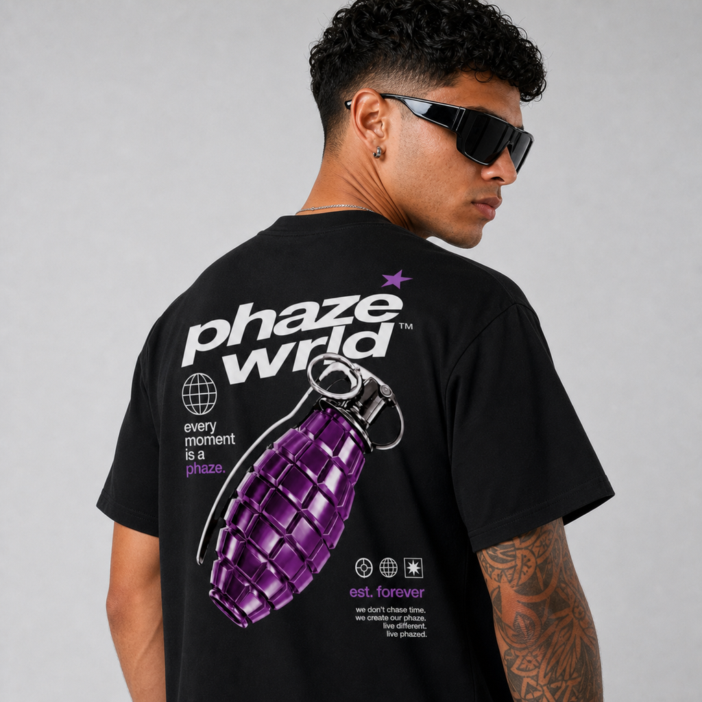 Purple Grenade Graphic T-Shirt