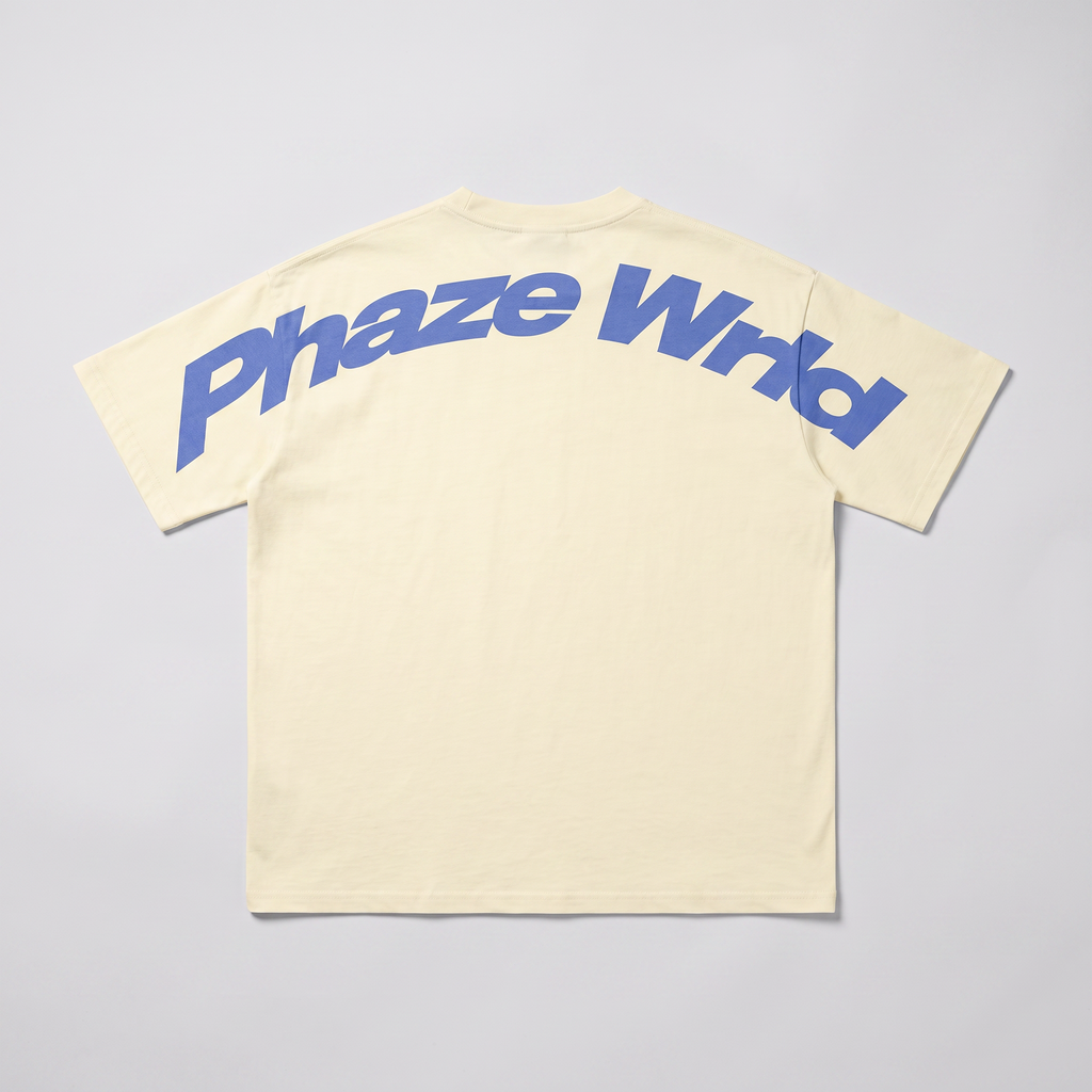 Movement Tee Blue Curved Script
