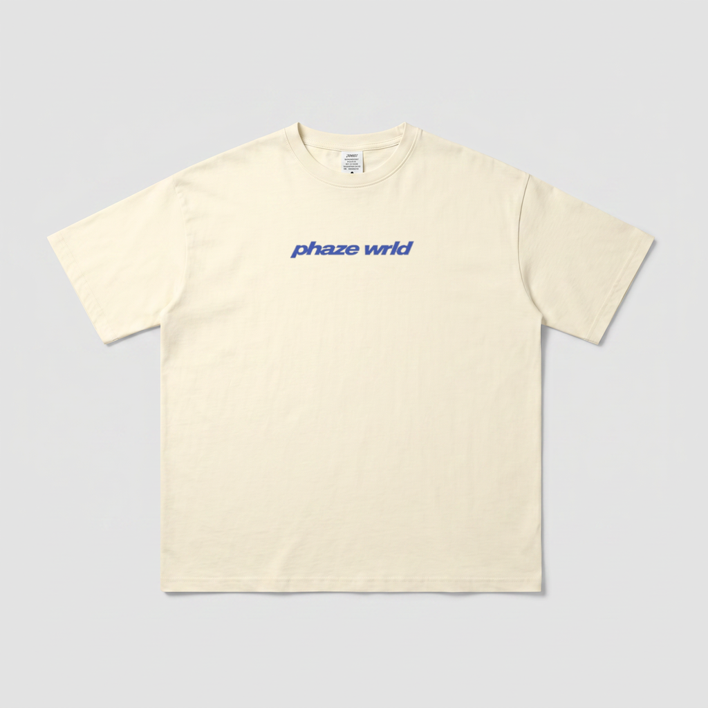 Movement Tee Blue Curved Script