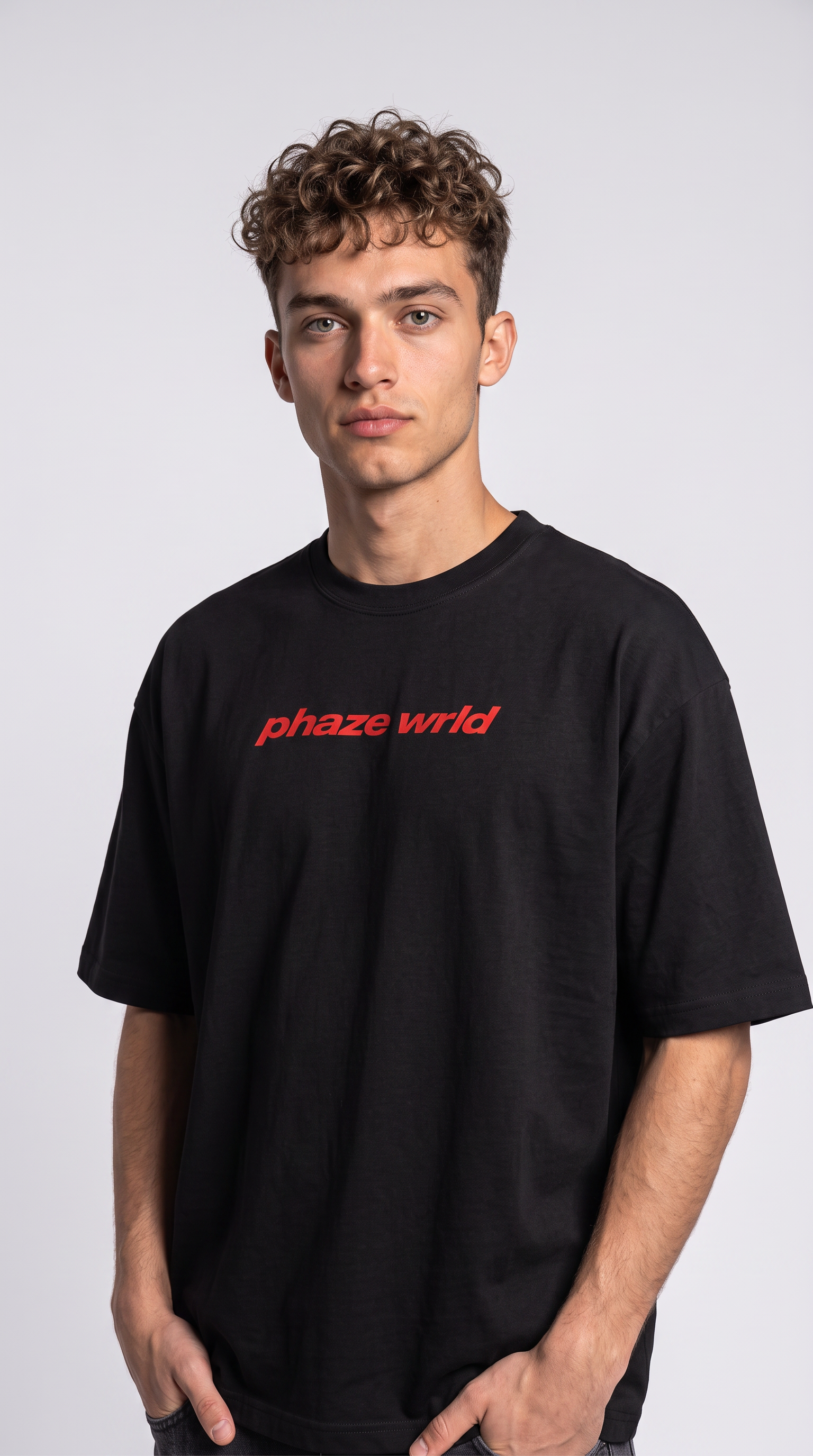 Movement Tee Red Curved Script
