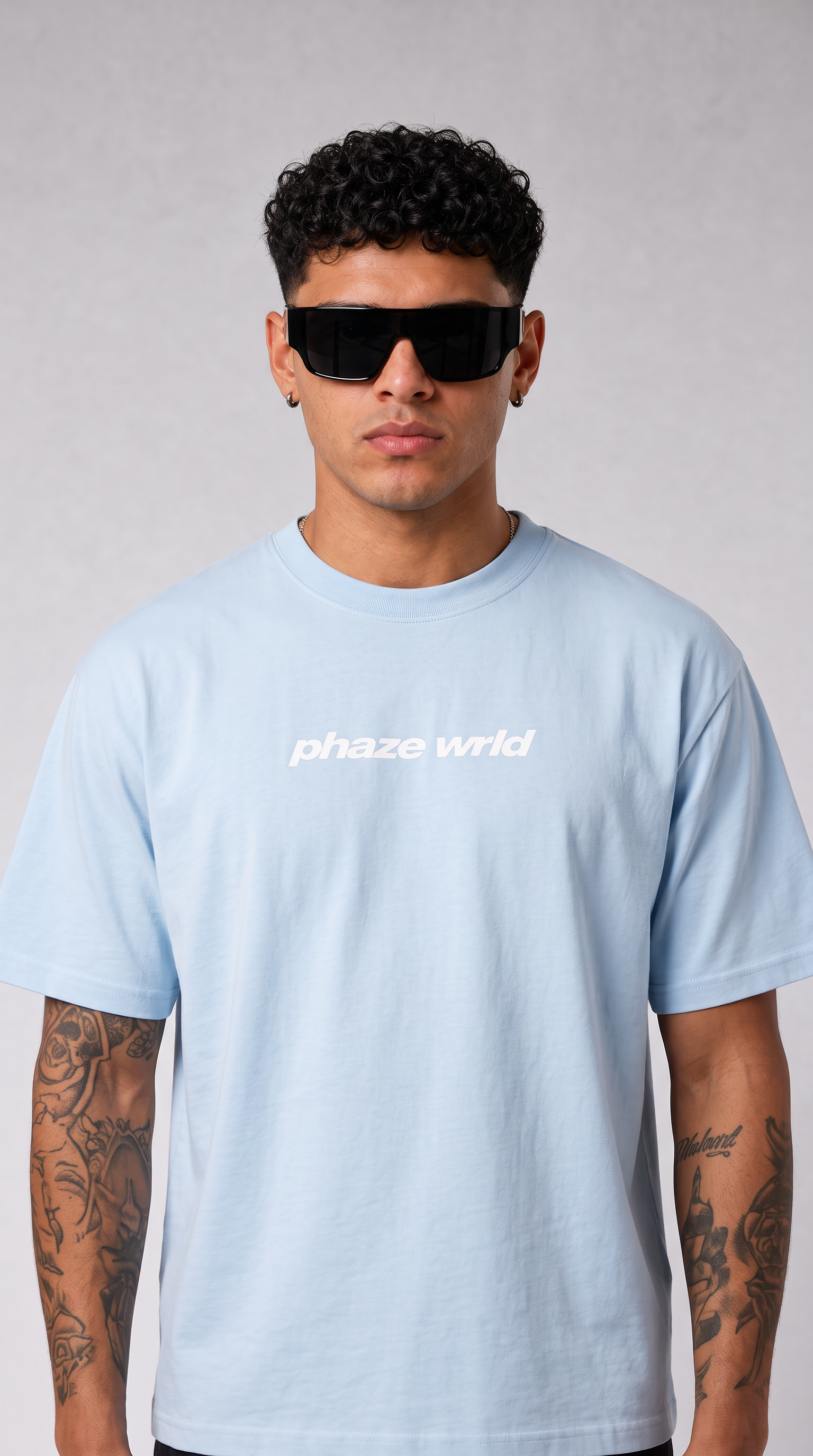 Movement Tee White Curved Script