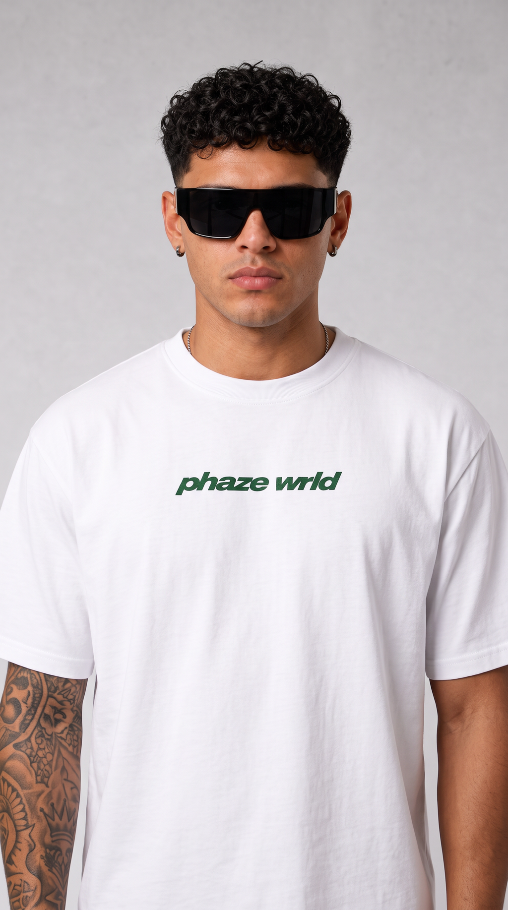 Movement Tee Forest Green Curved Script