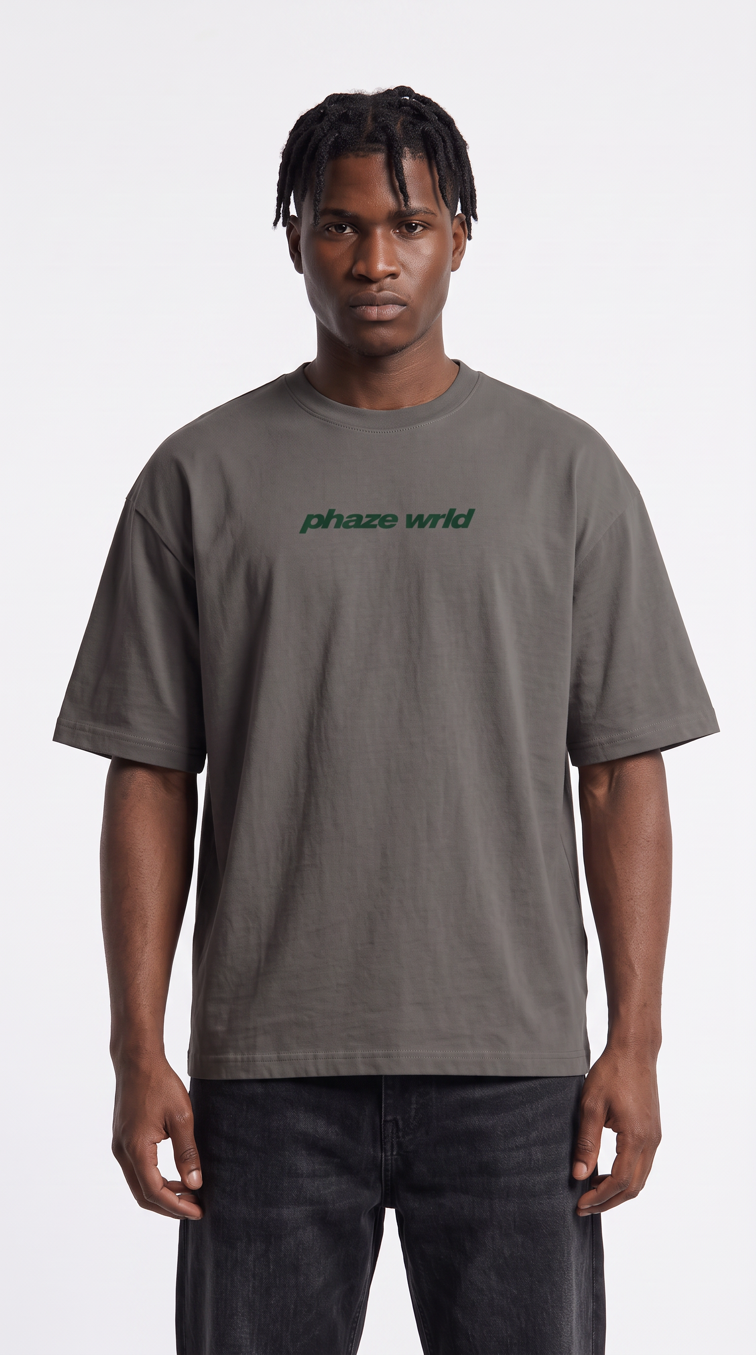 Movement Tee Forest Green Curved Script