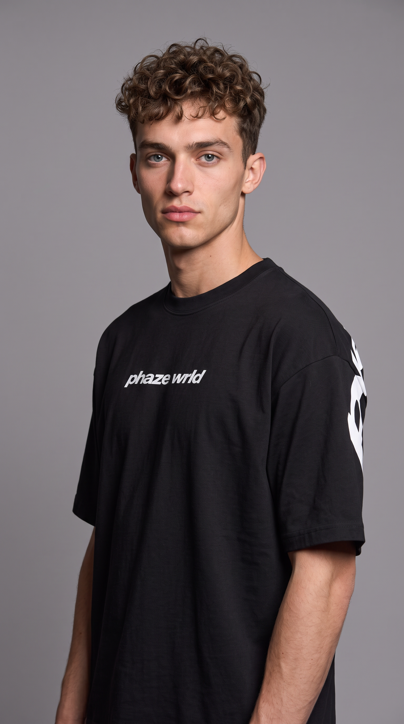 Movement Tee White Curved Script