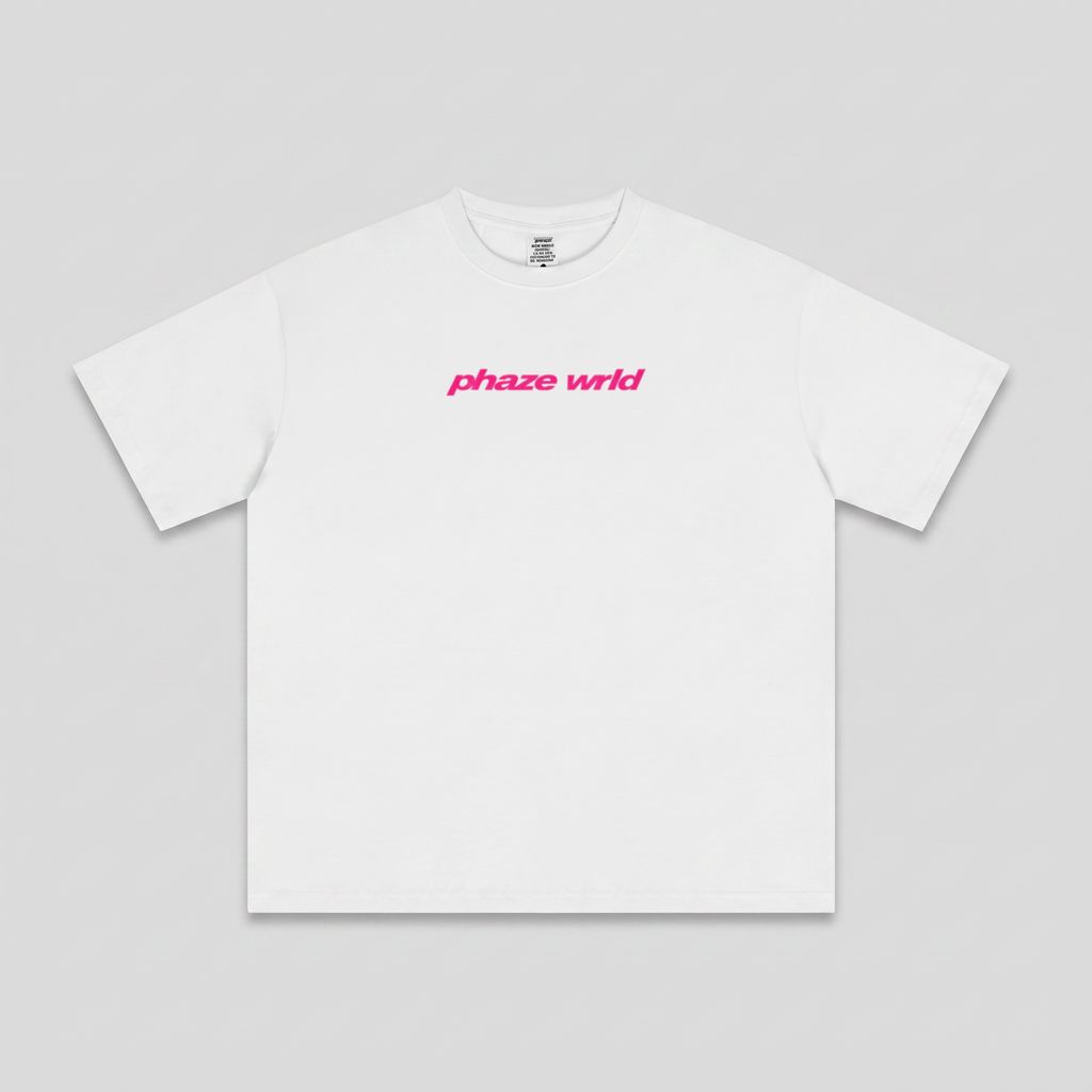 Movement Tee Pink Curved Script
