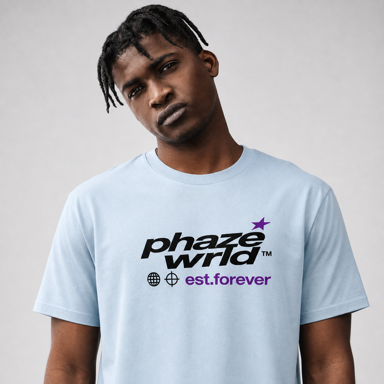 Purple Apple Graphic T-Shirt