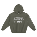 Phaze Wrld Out Of Reality Hoodie Olive Boxy Hoodie