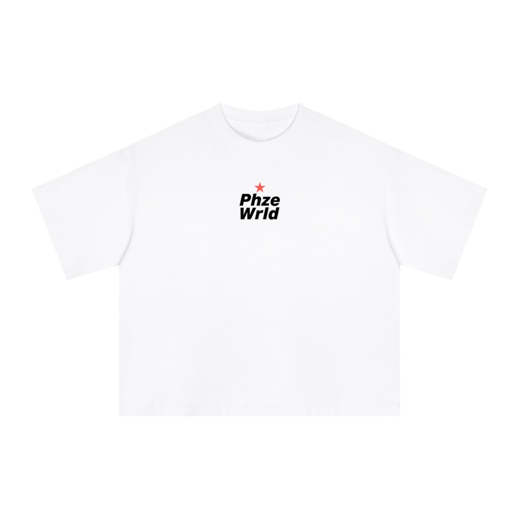 Phaze Wld Chrome Moon Boxy Tee – White