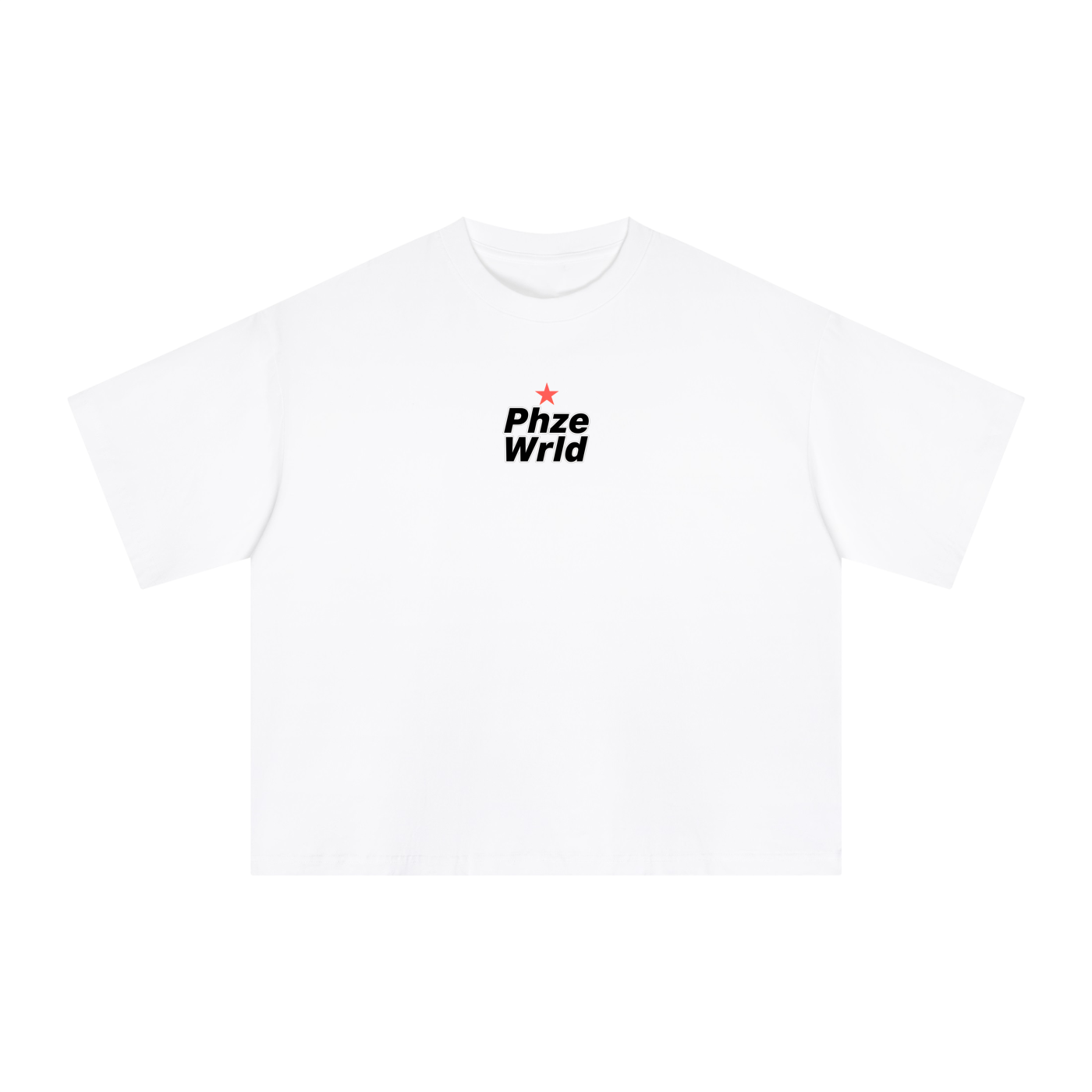 Phaze Wld Chrome Moon Boxy Tee – White