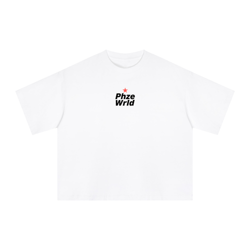 Phaze Wld Chrome Moon Boxy Tee – White