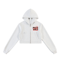 Essential Cropped Zip-Up Hoodie