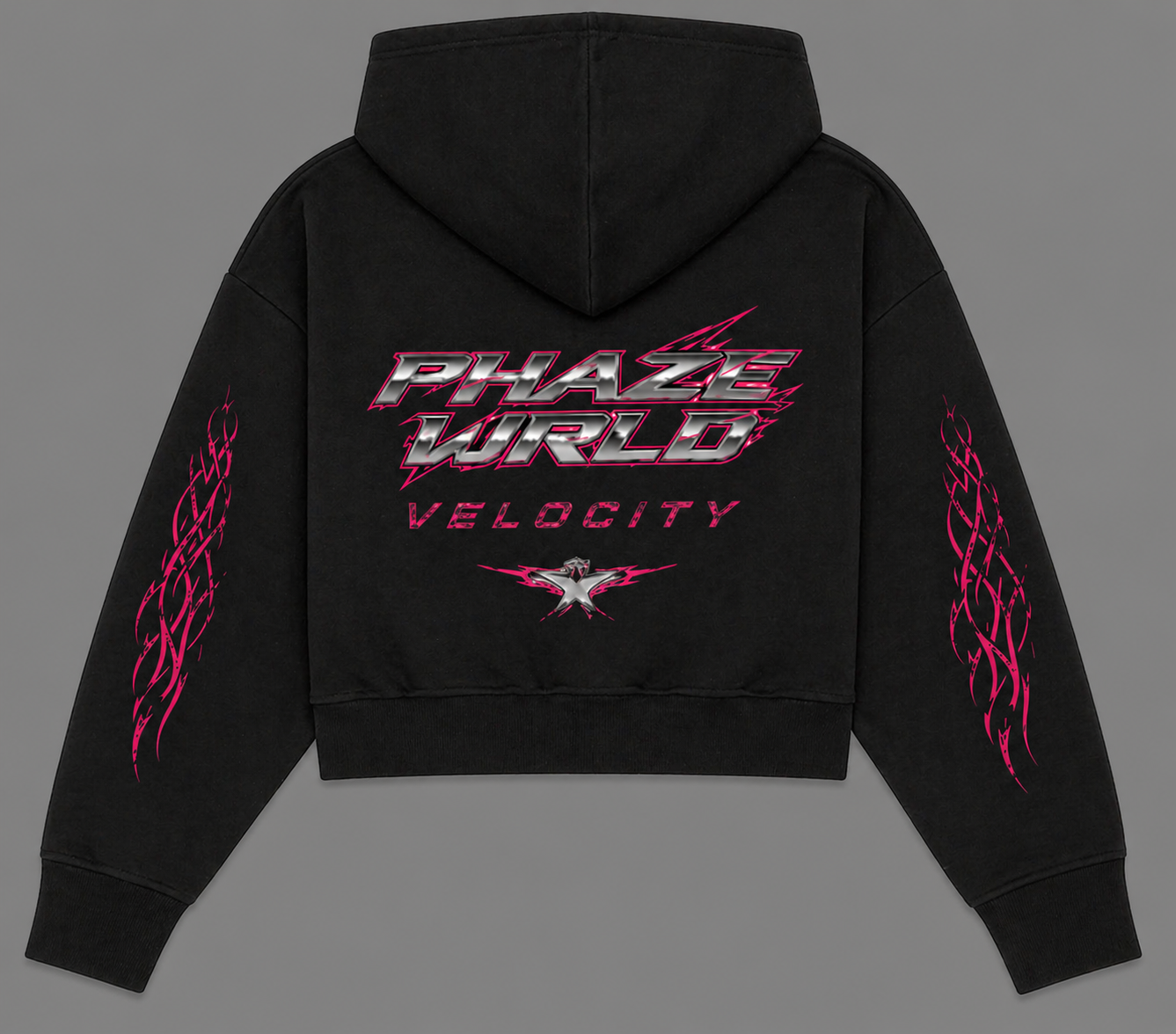 Phaze Wrld Velocity Cropped Hoodie
