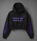 Phaze Wrld Midnight Run Cropped Hoodie