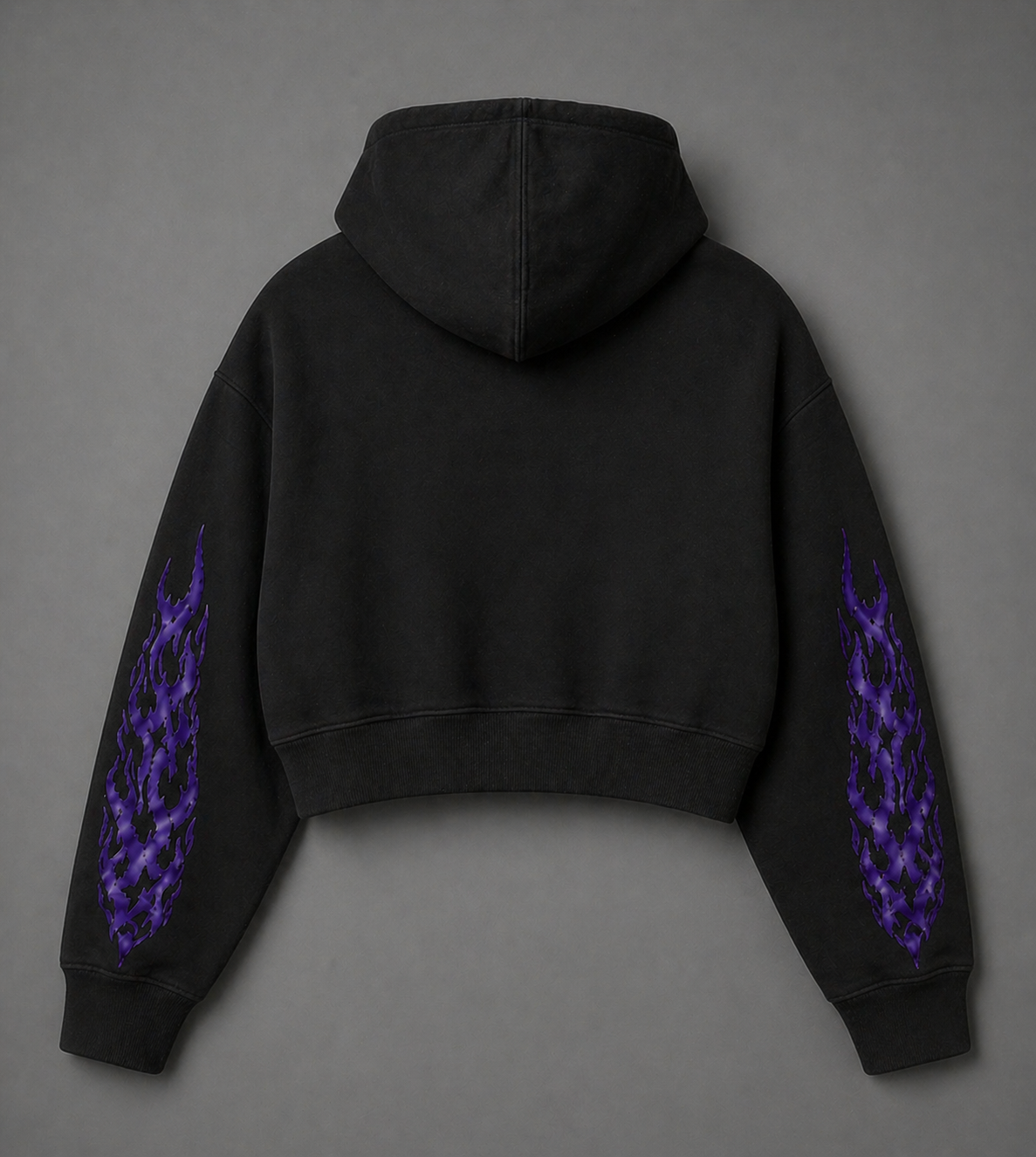 Phaze Wrld Midnight Run Cropped Hoodie