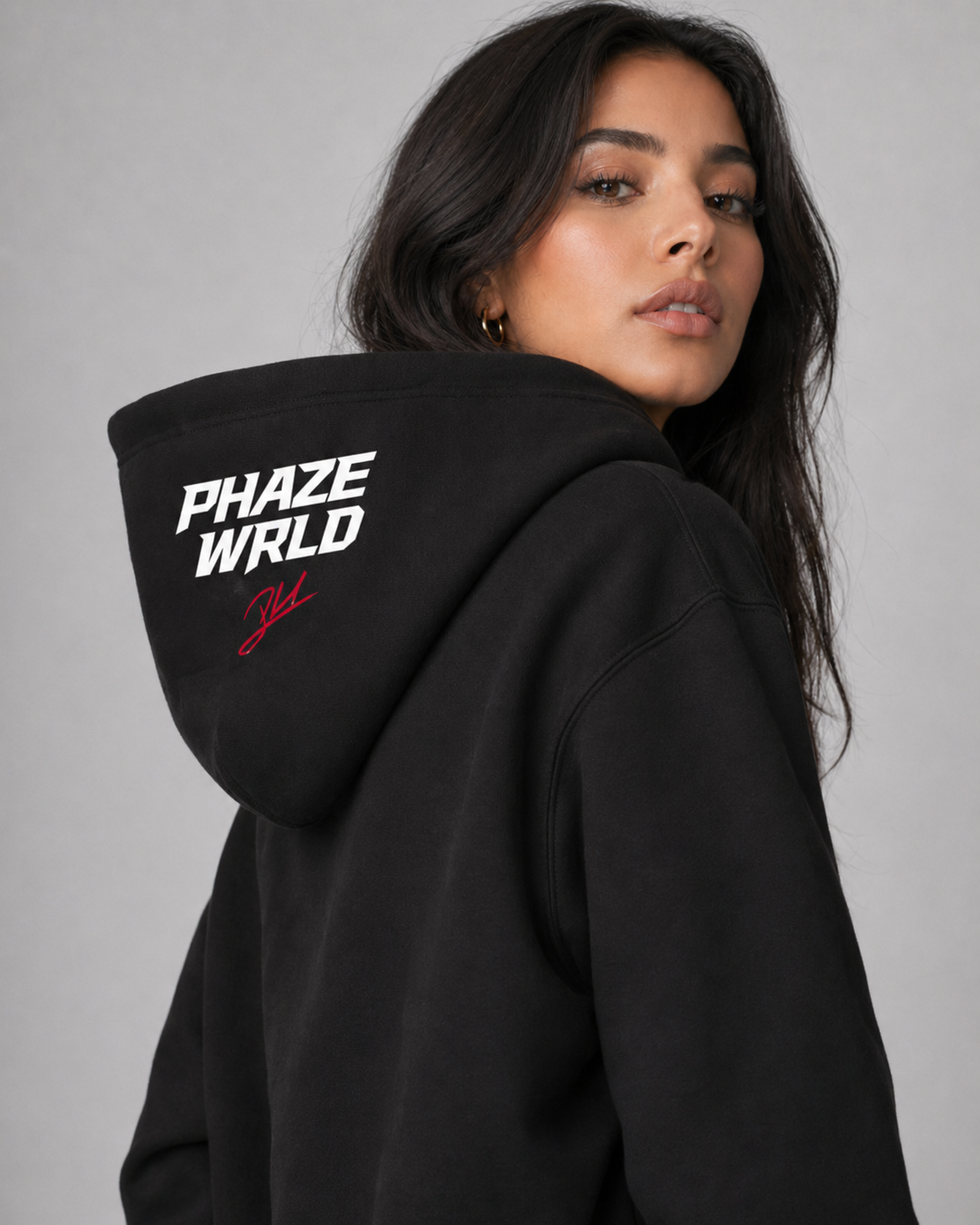 Phaze Wrld Studio Hoodie - Black