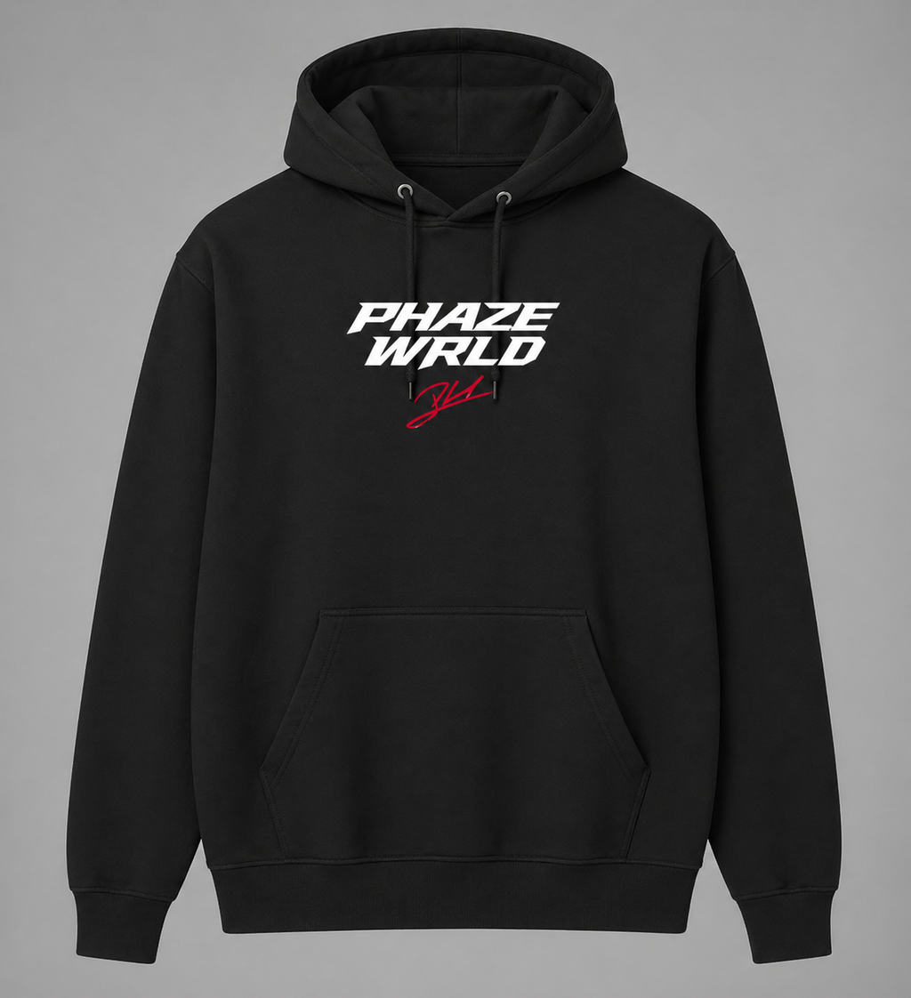 Phaze Wrld Studio Hoodie - Black