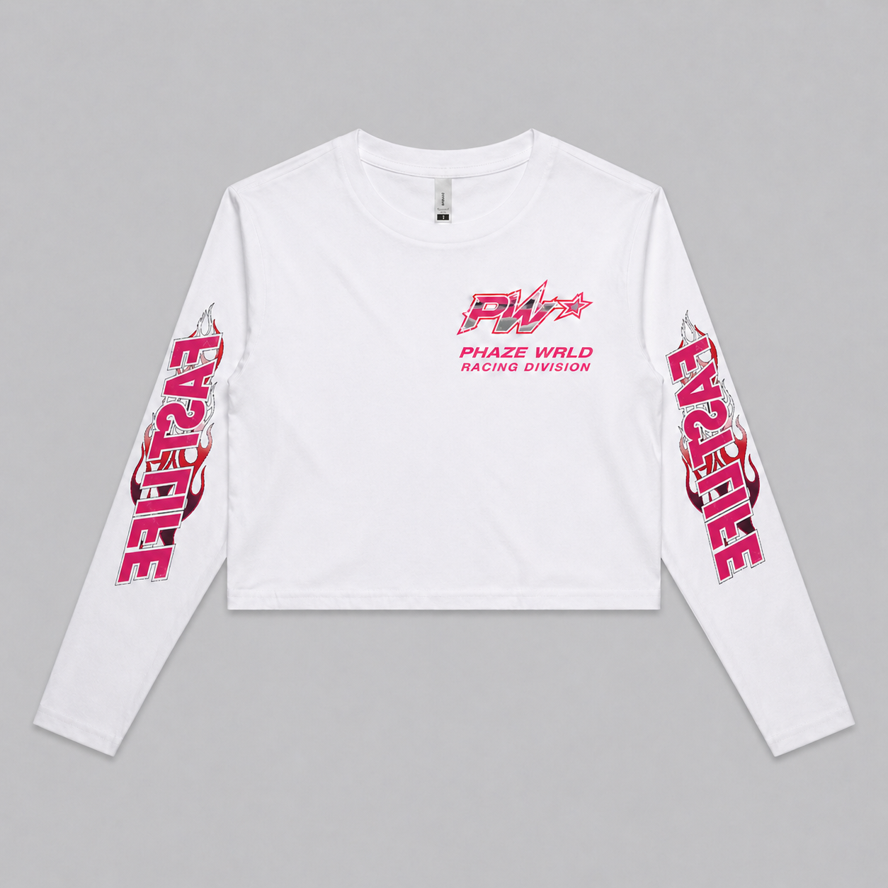 Phaze Wrld Fast Life Long Sleeve T-Shirt - White