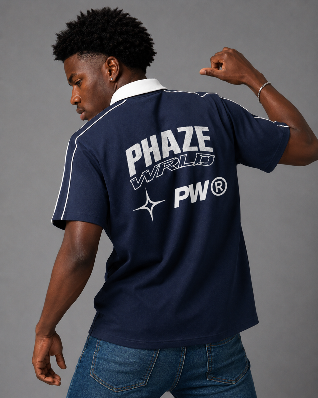 Phaze Wrld Pit Lane Polo - Navy
