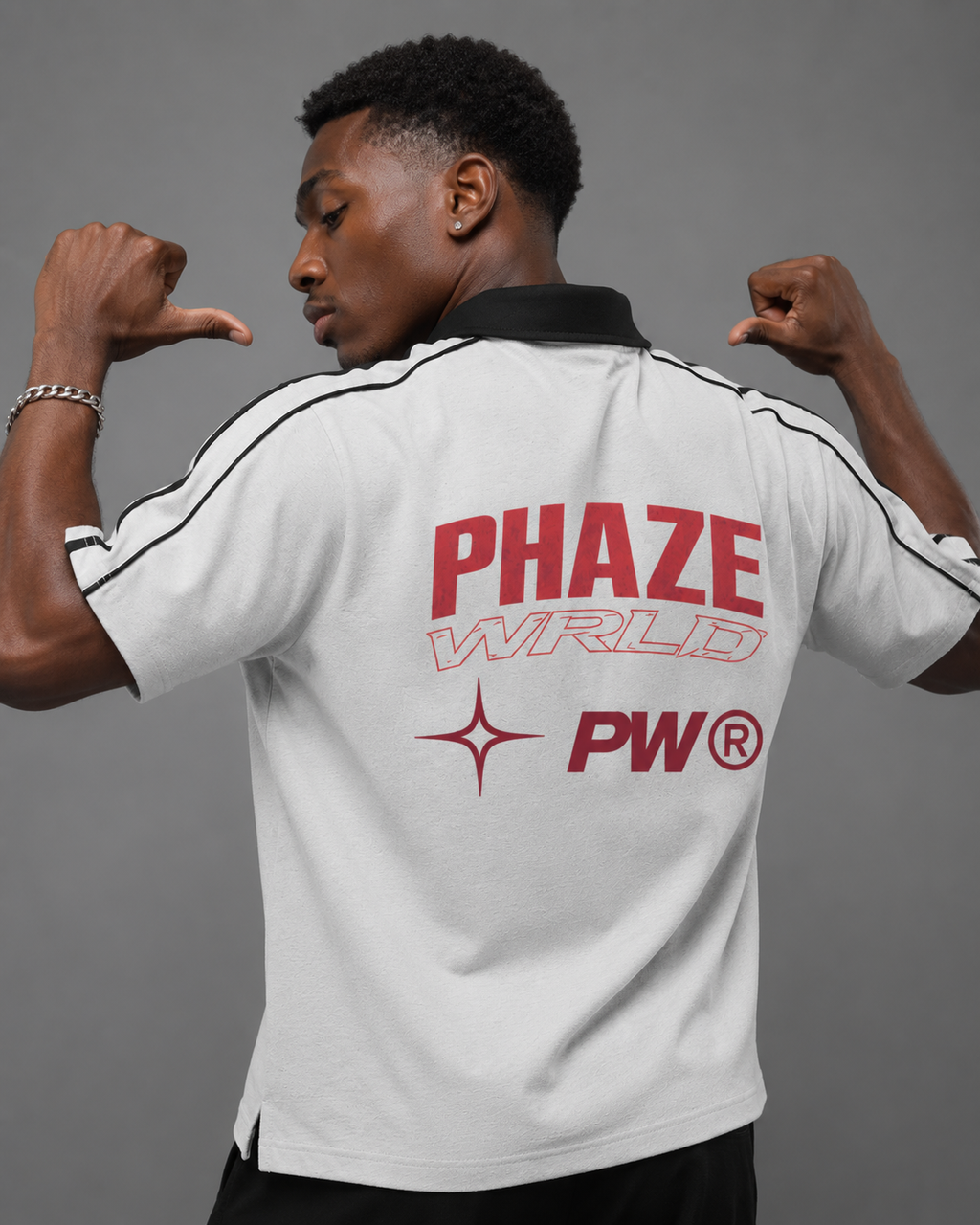 Phaze Wrld Pit Lane Polo - White