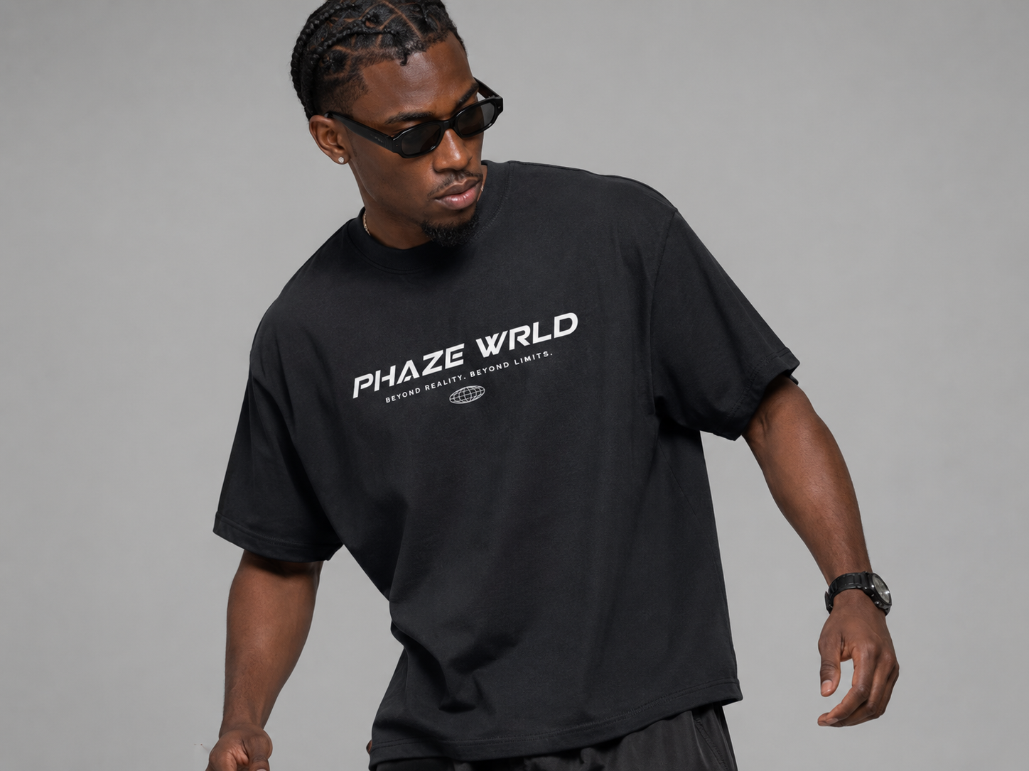 Phaze Wrld Beyond Limits Boxy Tee