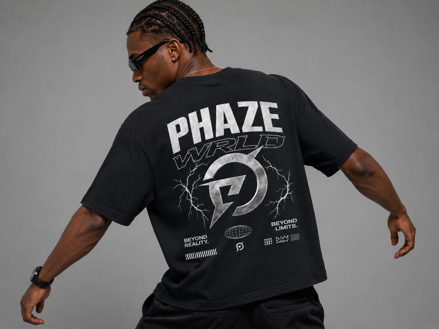 Phaze Wrld Beyond Limits Boxy Tee