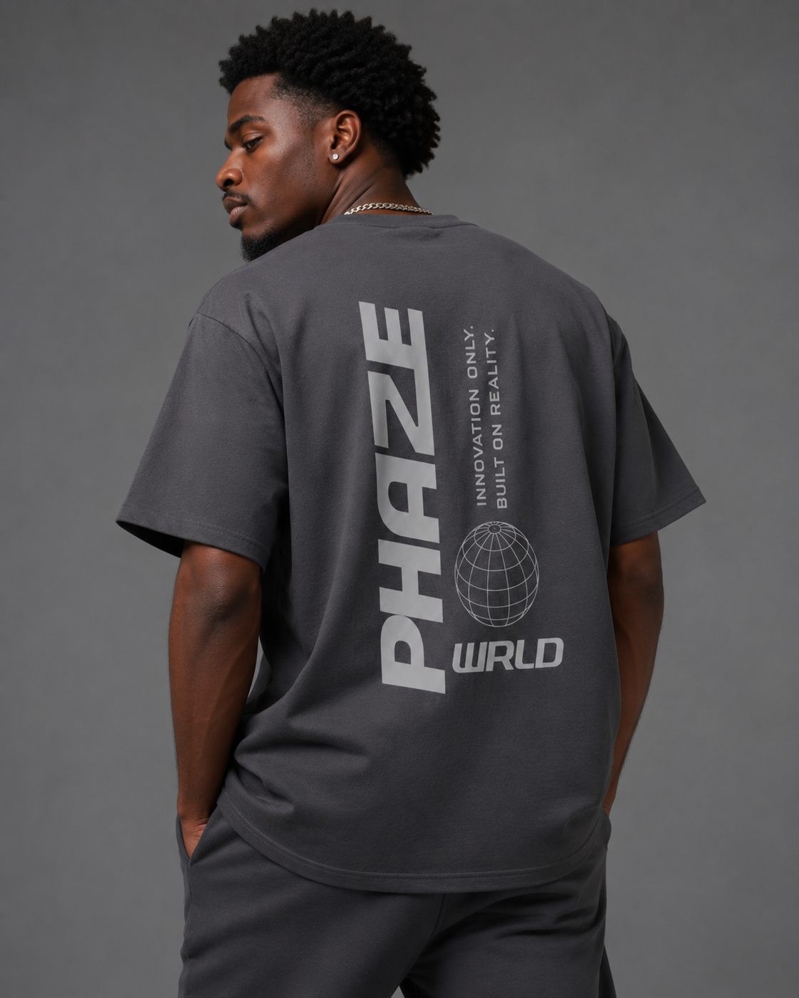 Phaze Wrld Essential Cooling Performance T-Shirt - Gray