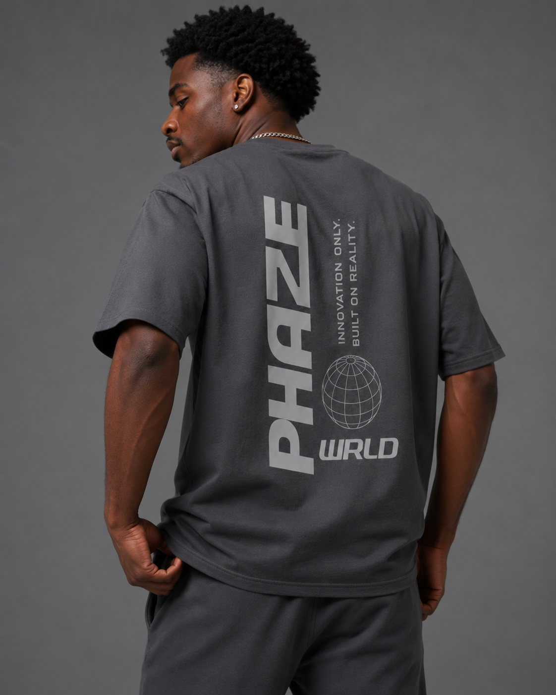 Phaze Wrld Essential Cooling Performance T-Shirt - Gray