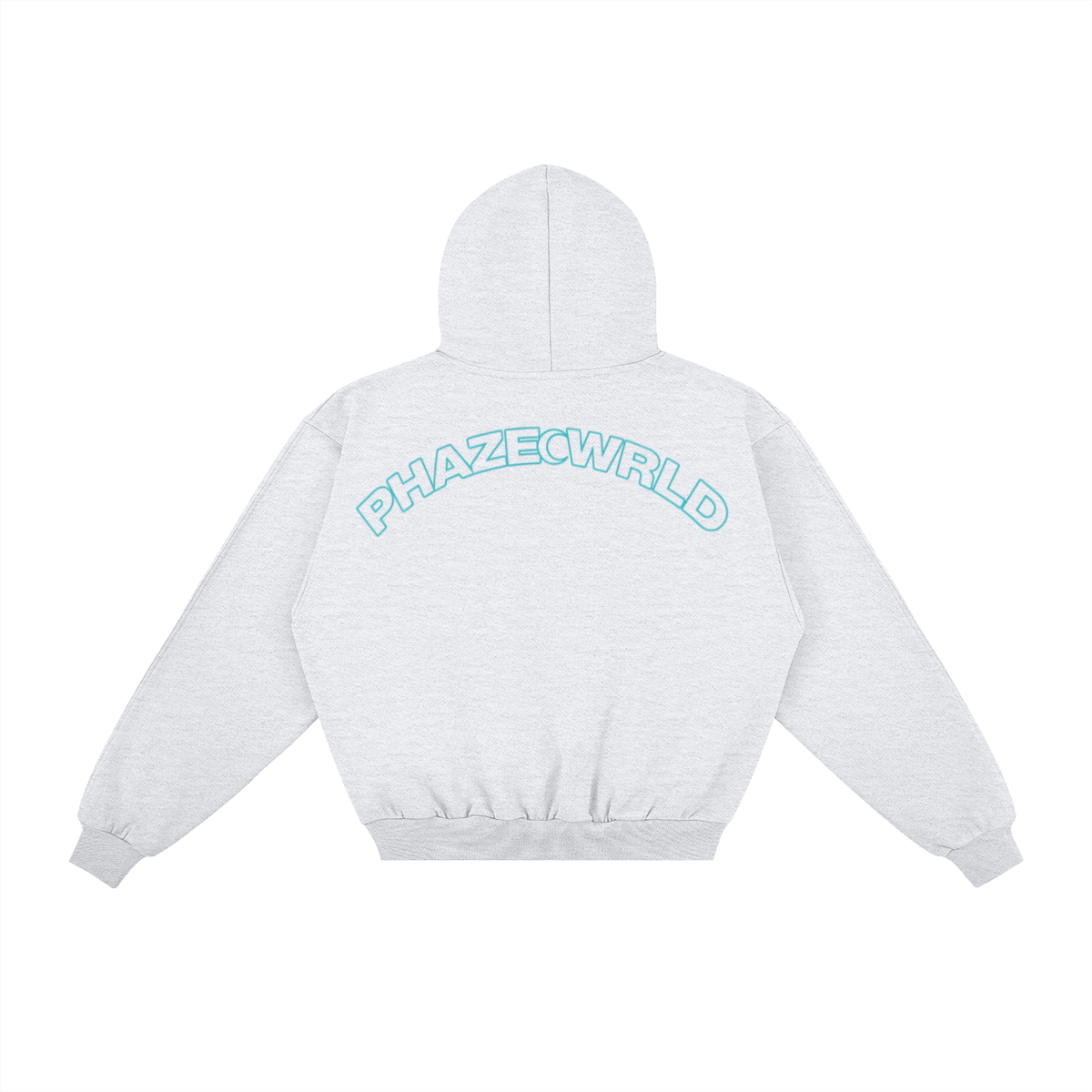 Phaze Wrld Drift Heavyweight Hoodie Light Gray