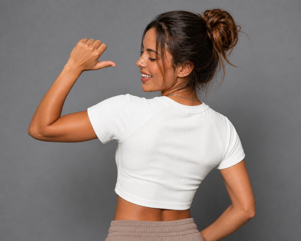 Phaze Wrld Mineral Wash Crop T-Shirt - White