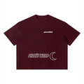 Phaze Wrld Moon Crest Boxy Tee – Red