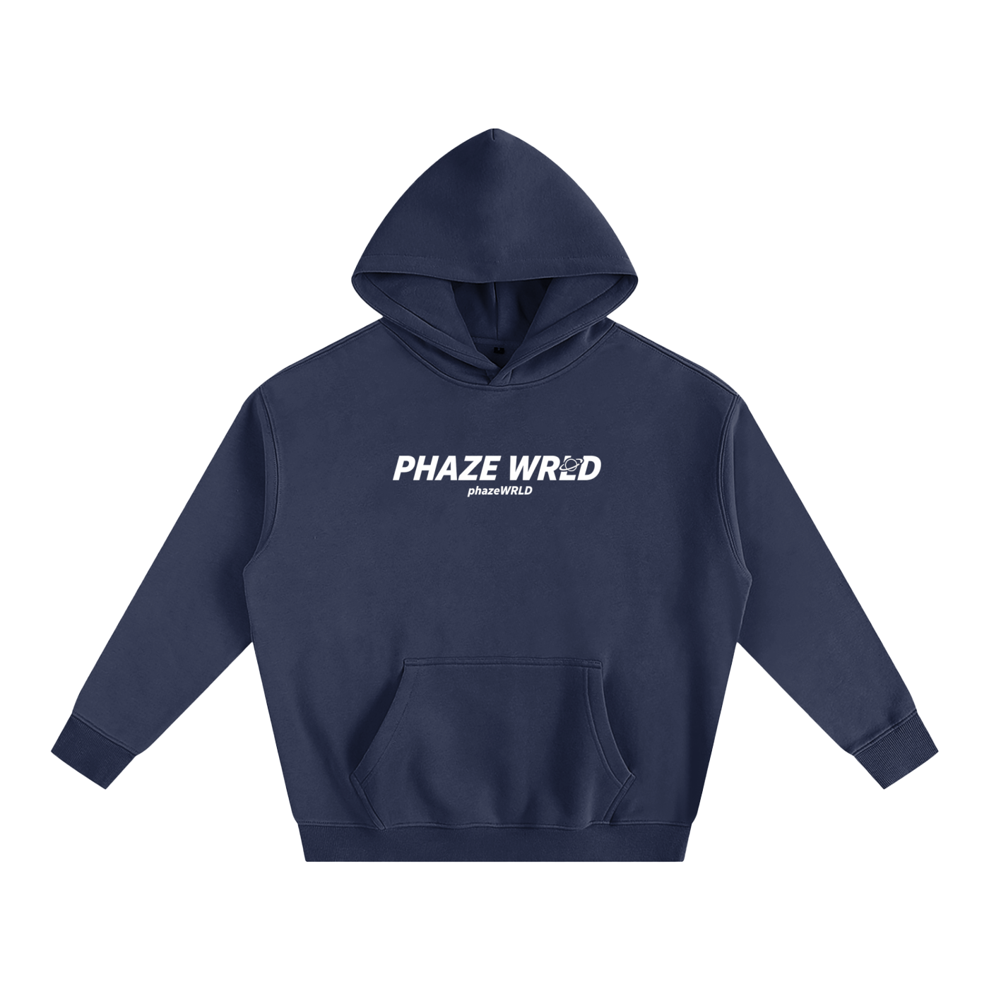Phaze Wrld Curved Oversize Fleeced Navy Blue