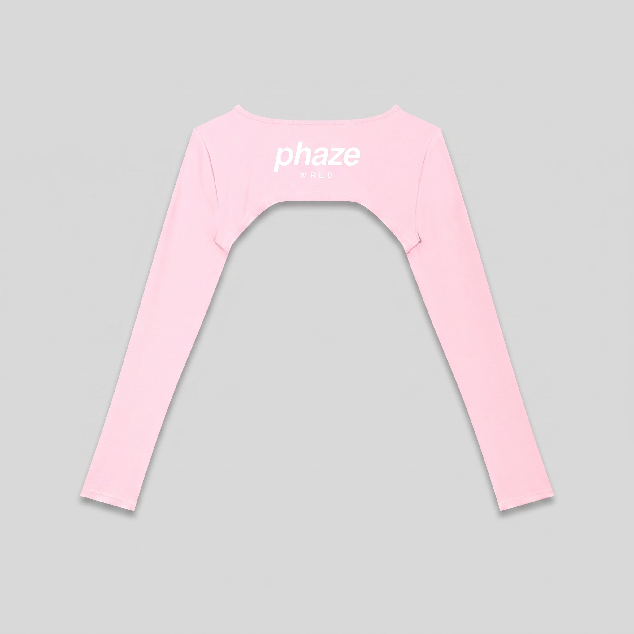 Phaze Wrld Shrug Overlay Long Sleeve — Pink