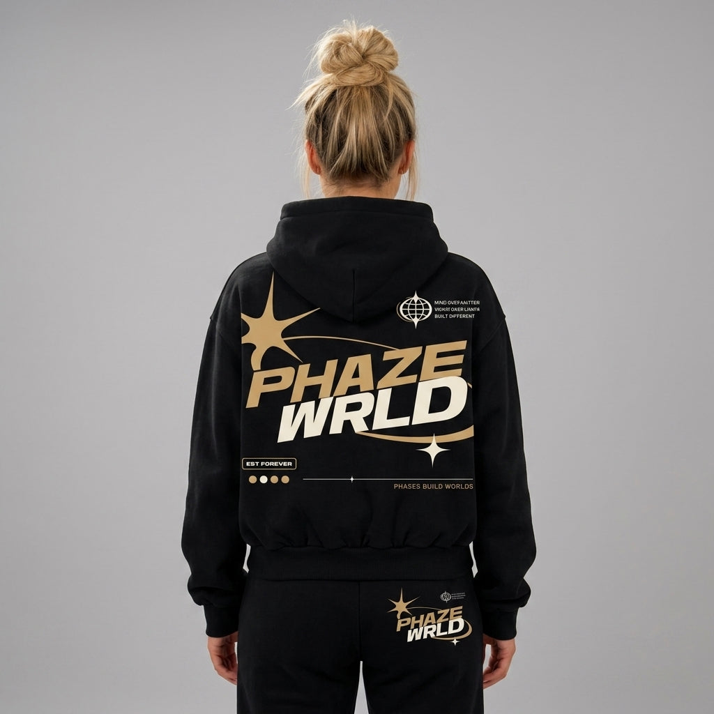 Phases Build Worlds Graphic Hoodie