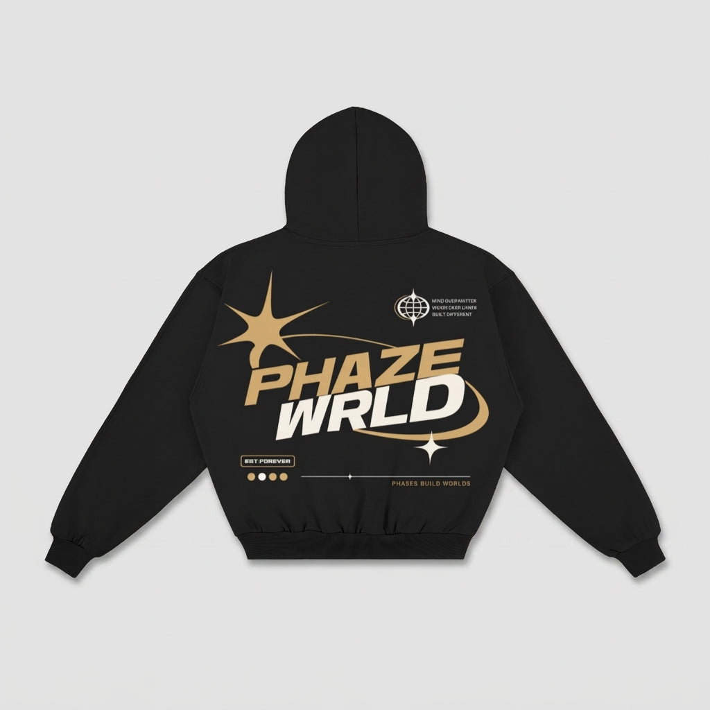 Phases Build Worlds Graphic Hoodie