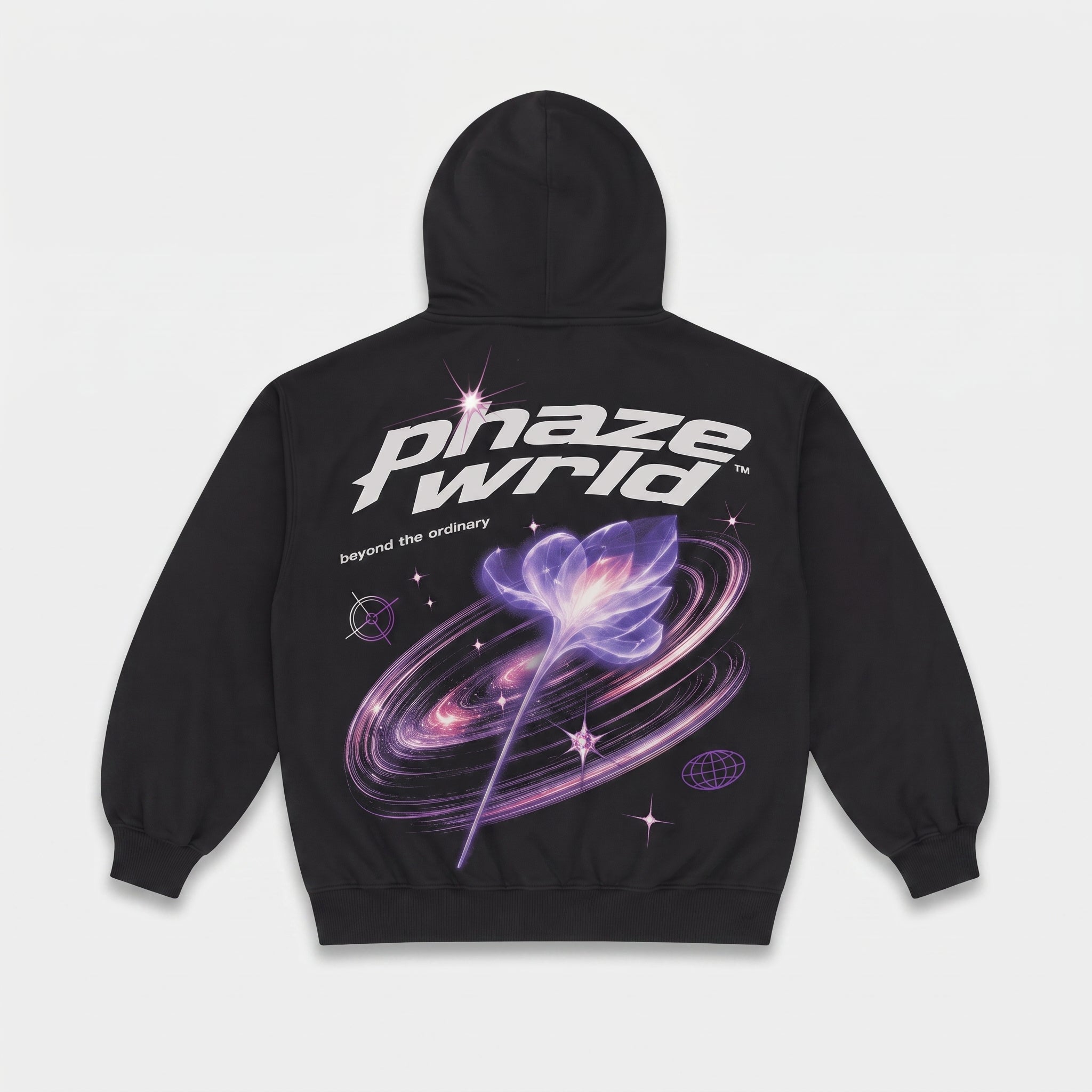 Beyond the Ordinary Cosmic Bloom Graphic Hoodie