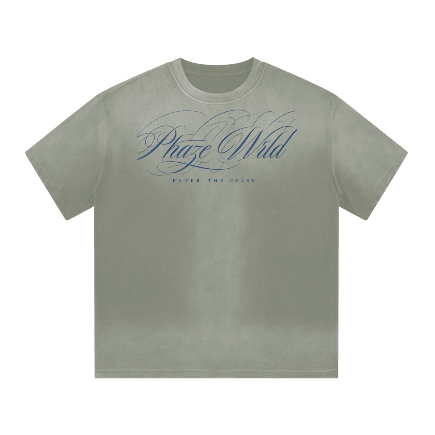 “I” Shape Gradient Washed T-Shirt
