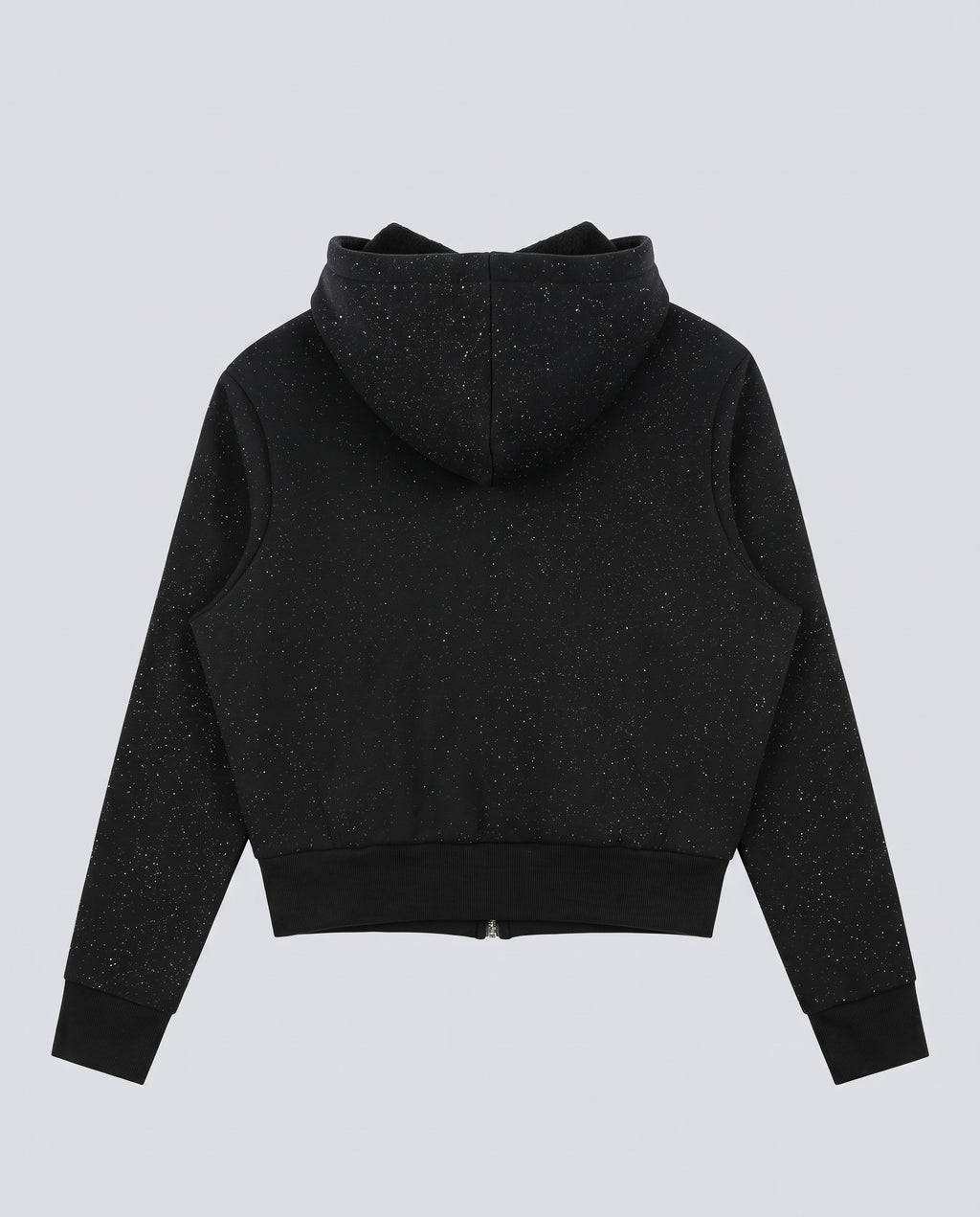 Sparkles Fleece Full Zip Hoodie - Black