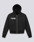 Sparkles Fleece Full Zip Hoodie - Black